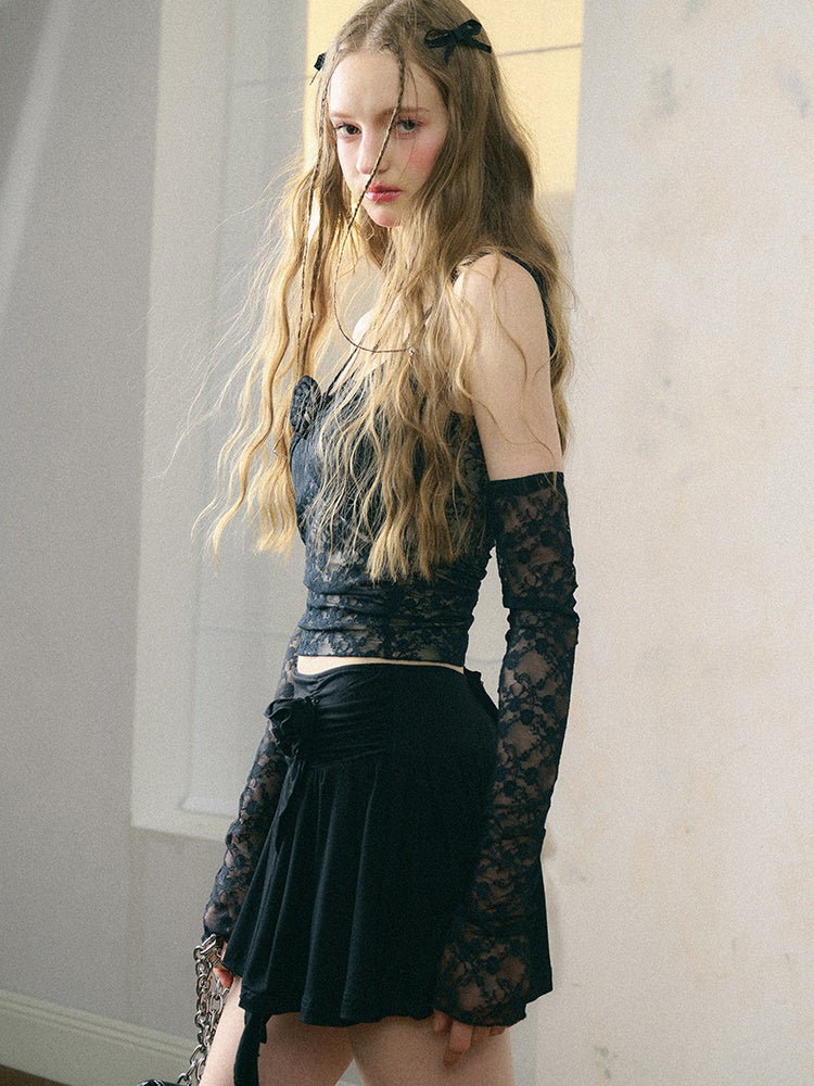 Lace Rose Camisole & Arm Cover