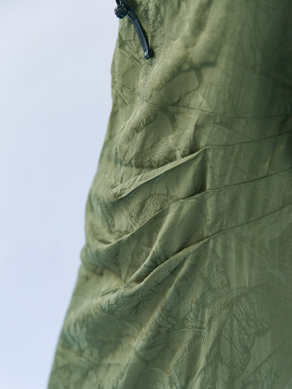 Chinese Style Bamboo Leaf Hollow Buckle A-line Dress