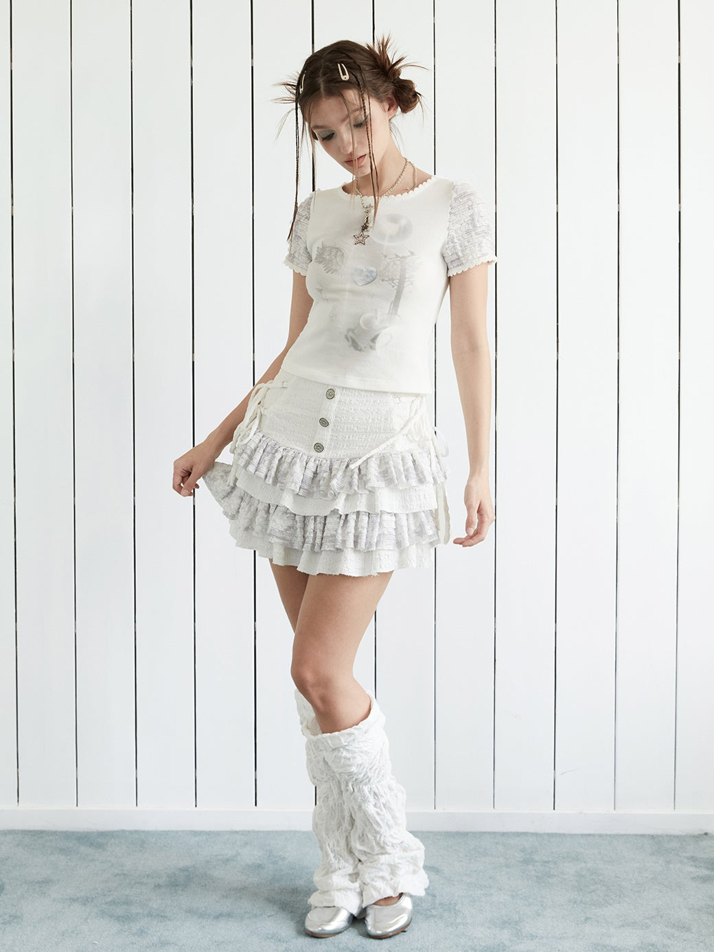 Washer Lace Irregular Leg Cover