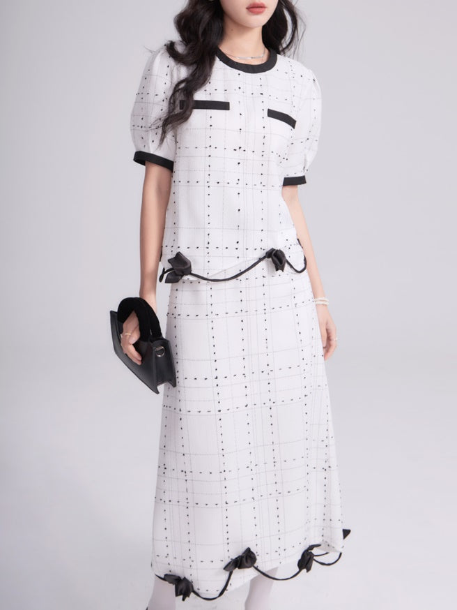 Tulpe -Spitze kleiner Duftpunkt Top & Rock