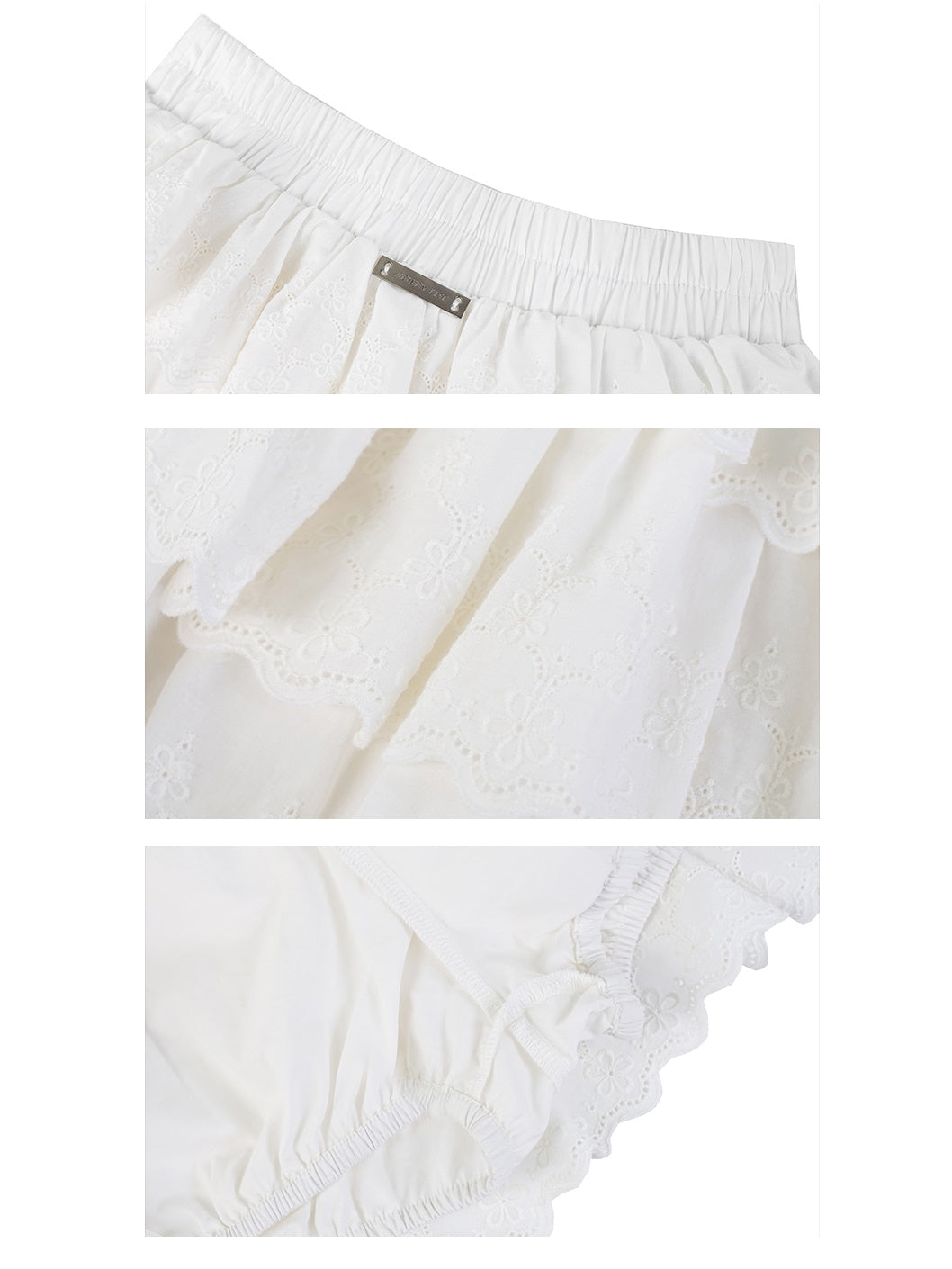 Puffy Embroidered Lace Cake Skirt Pants