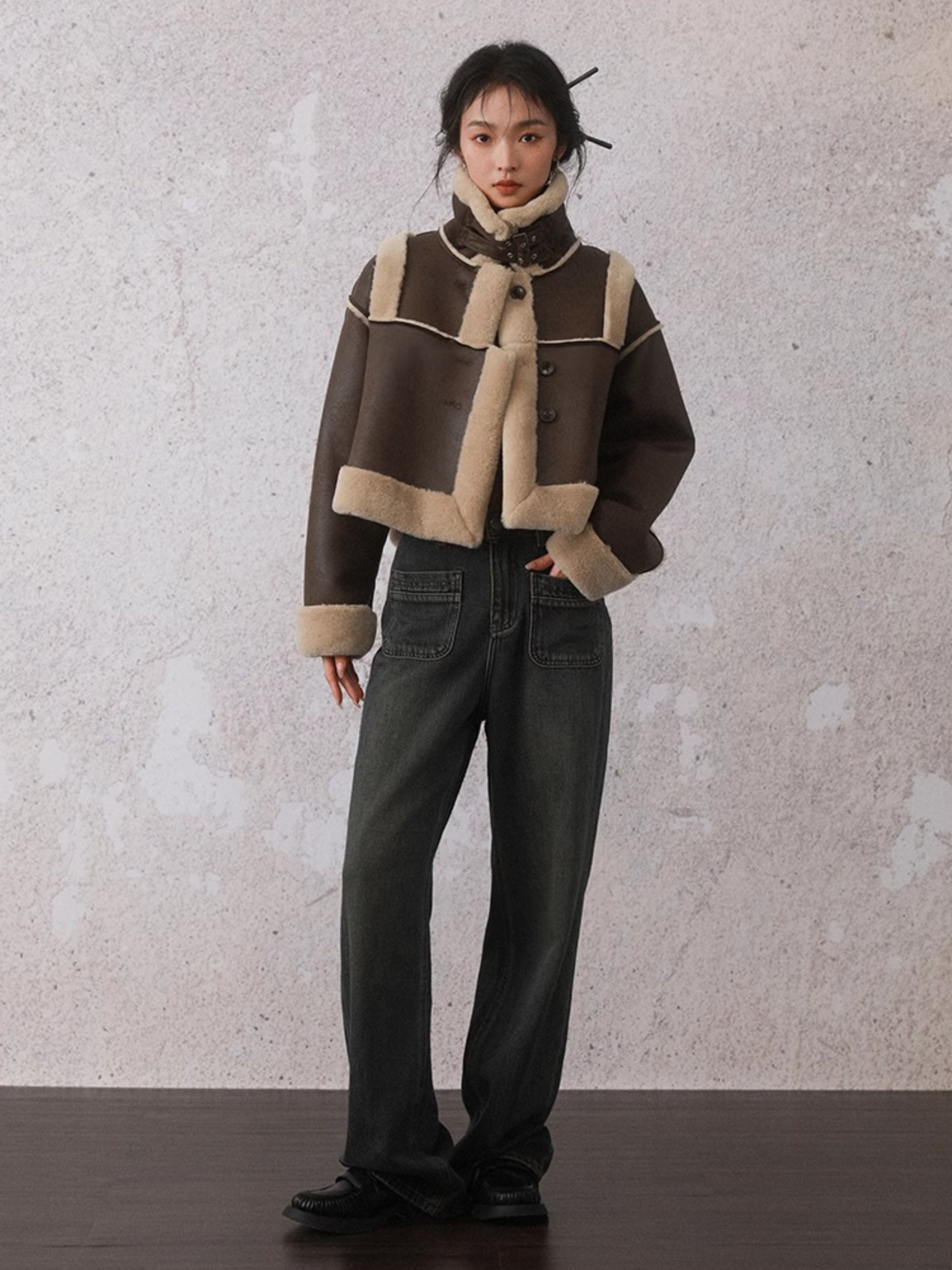 Eco-friendly Fur Short Jacket