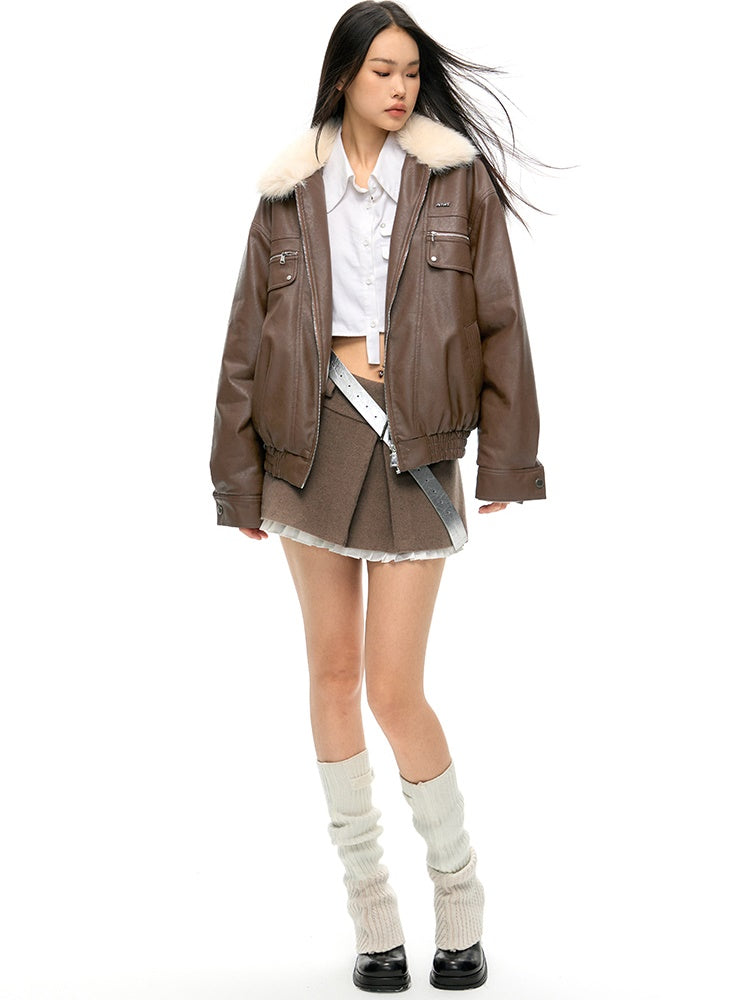 A- 라인 레이스 스티치 스커트