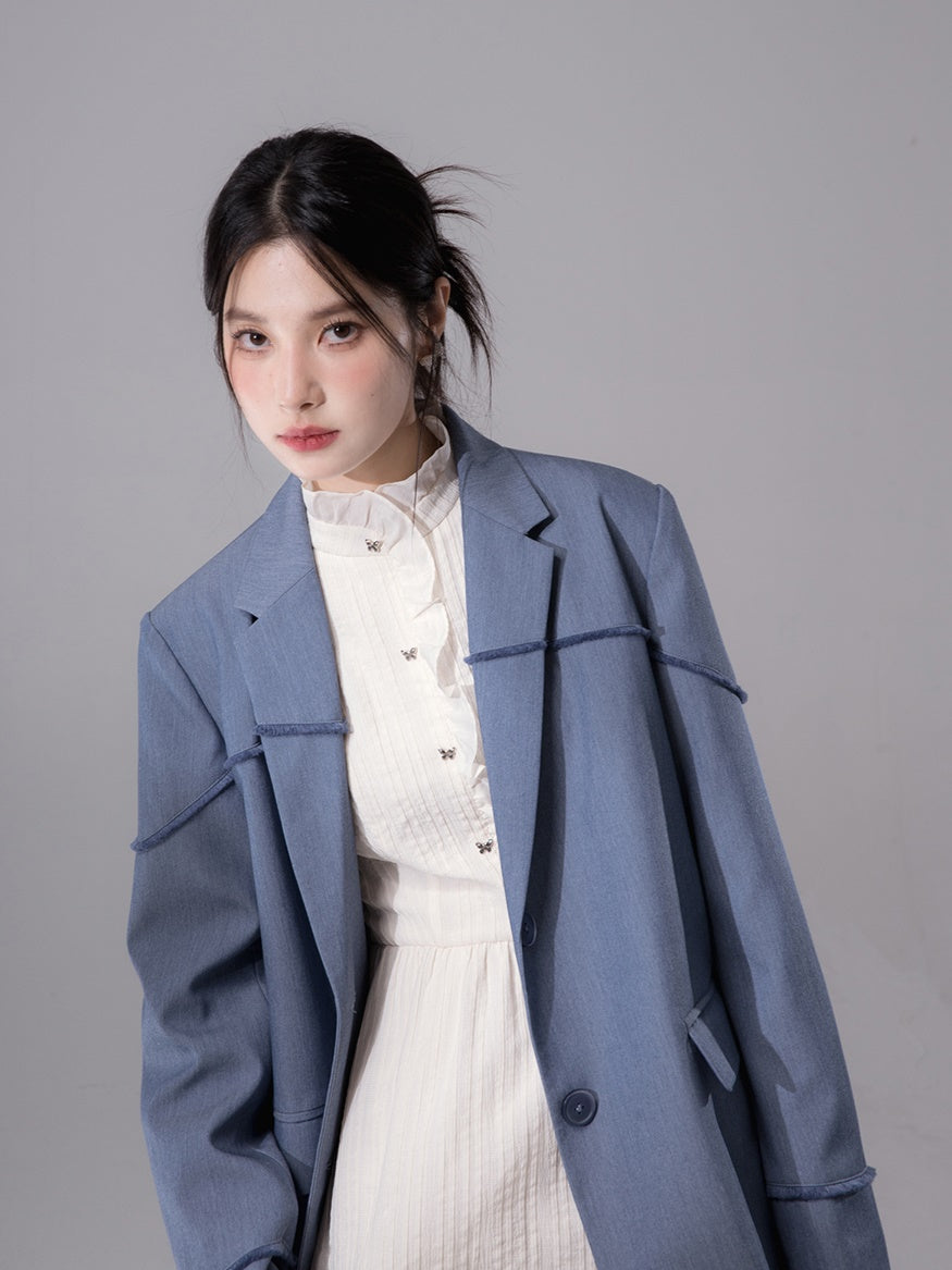 Raw Edge Split Jacket