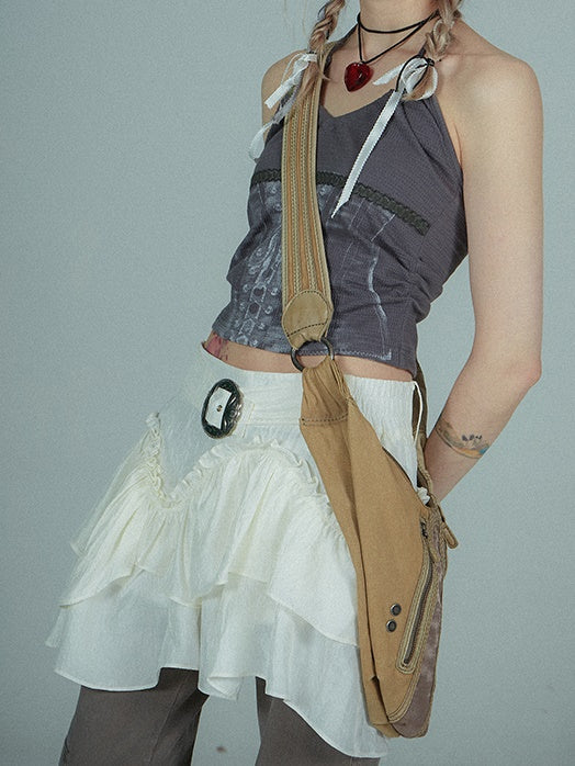 Low Waist Irregular Cake Skirt