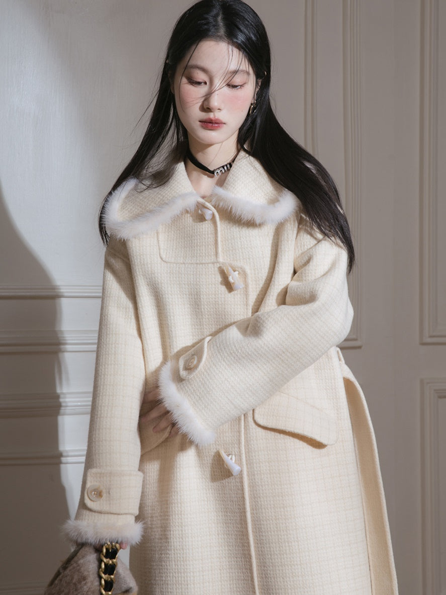 Fur Edge Doll Collar Coat