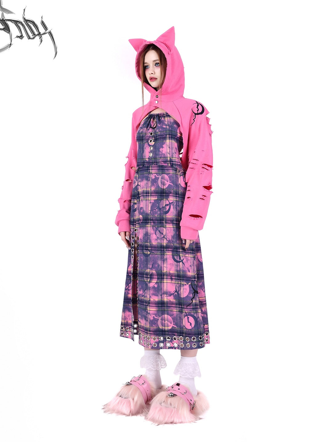 Sphinx Trou à capuche tridimensionnel Sweat