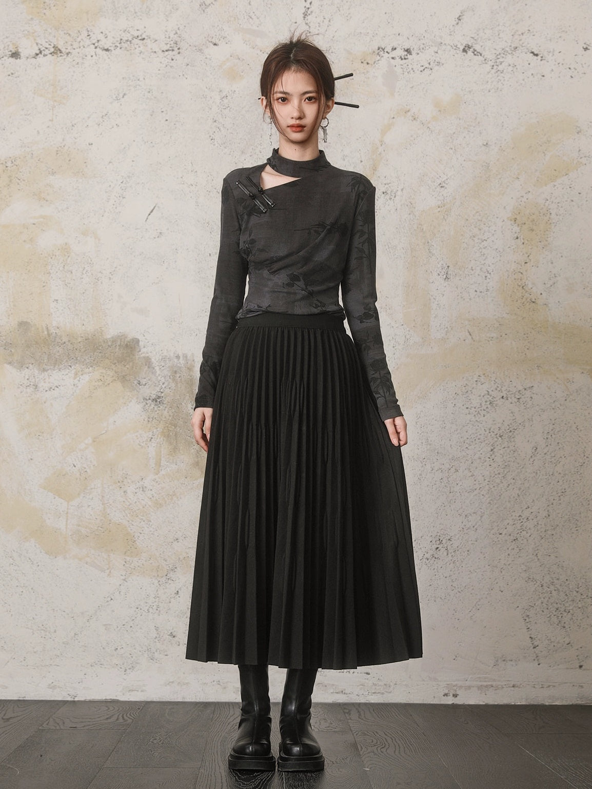 Warm Pleated Skirt