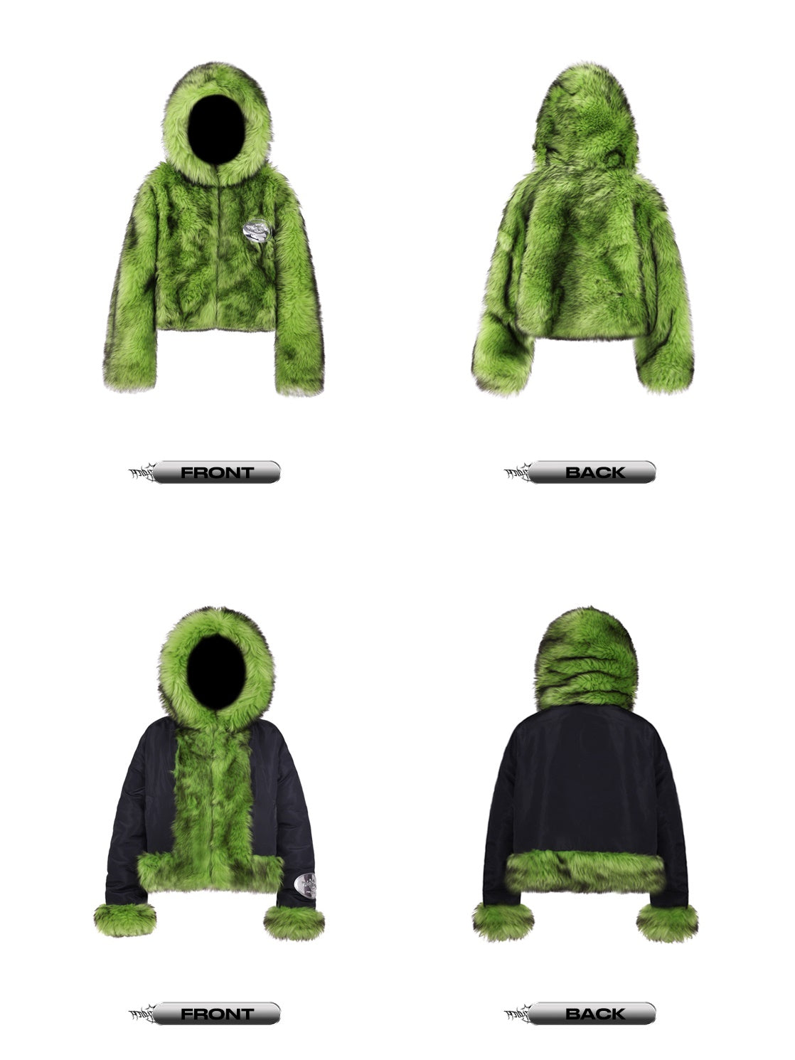 Reversible Furm Hooded Short Jacke