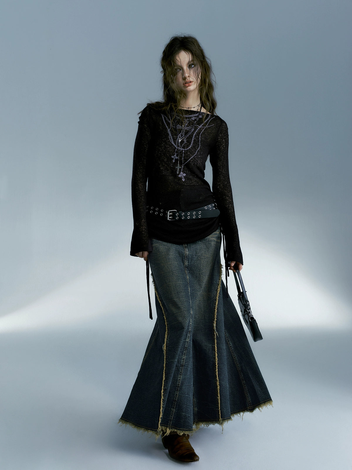 One-Collar Long-sleeved Bottoming Cutsew