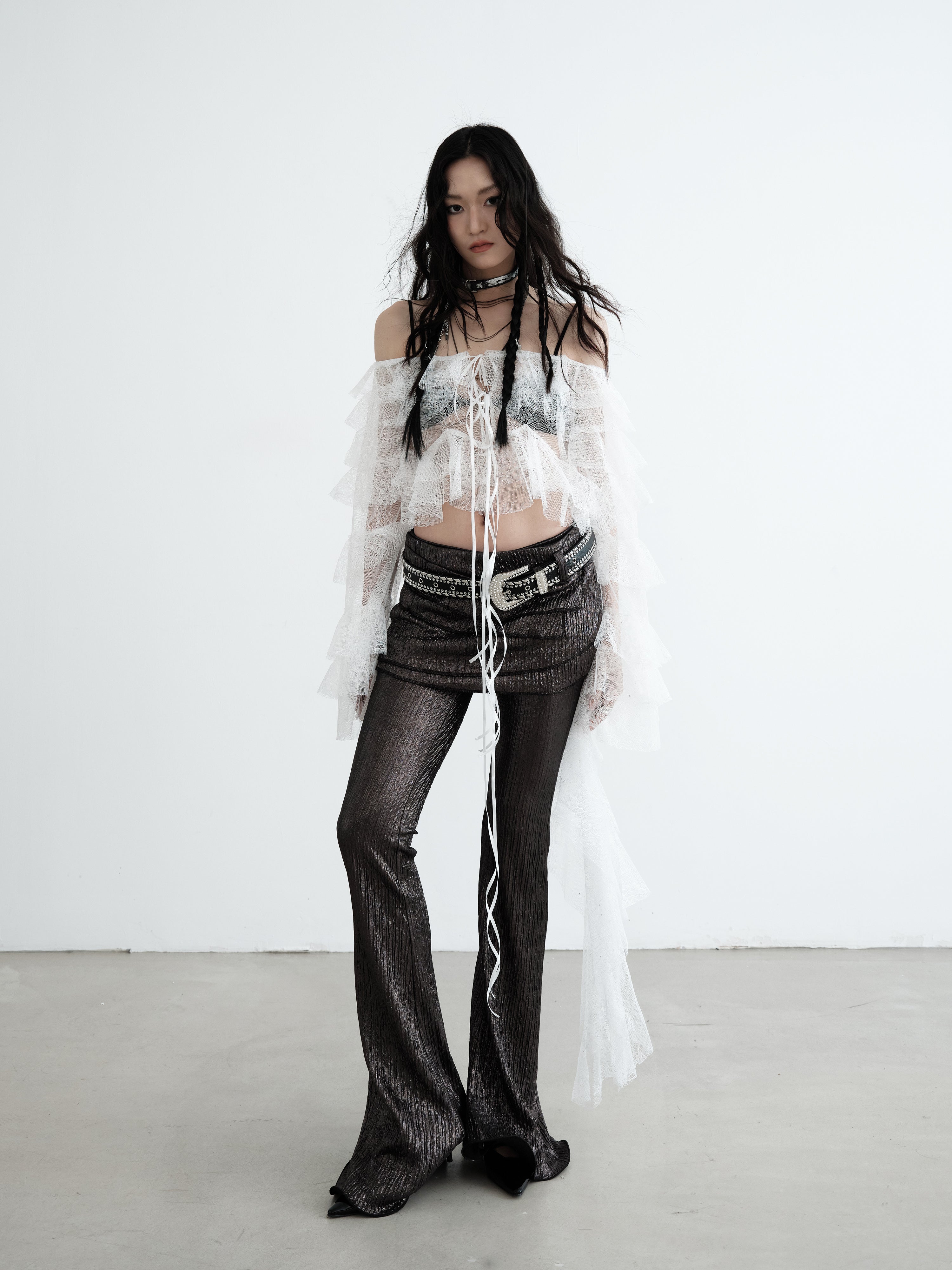 Removable Mini Skirt & Stretch Pants Set-up