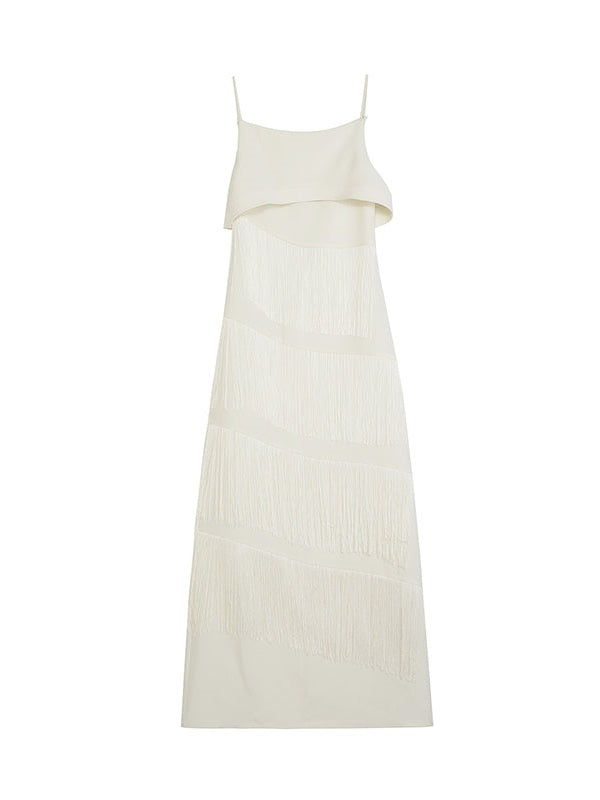 Tassel Slip Long Dress