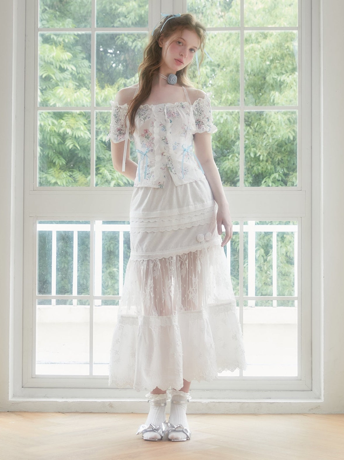 Lace Stitch Short Skirt & Long Skirt