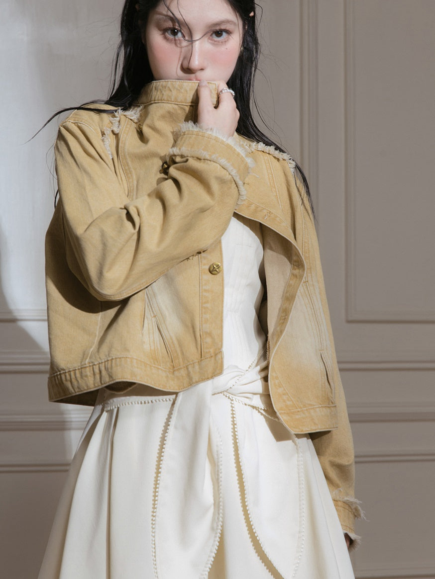 끈적 끈적한 활 디자인 짧은 드레스