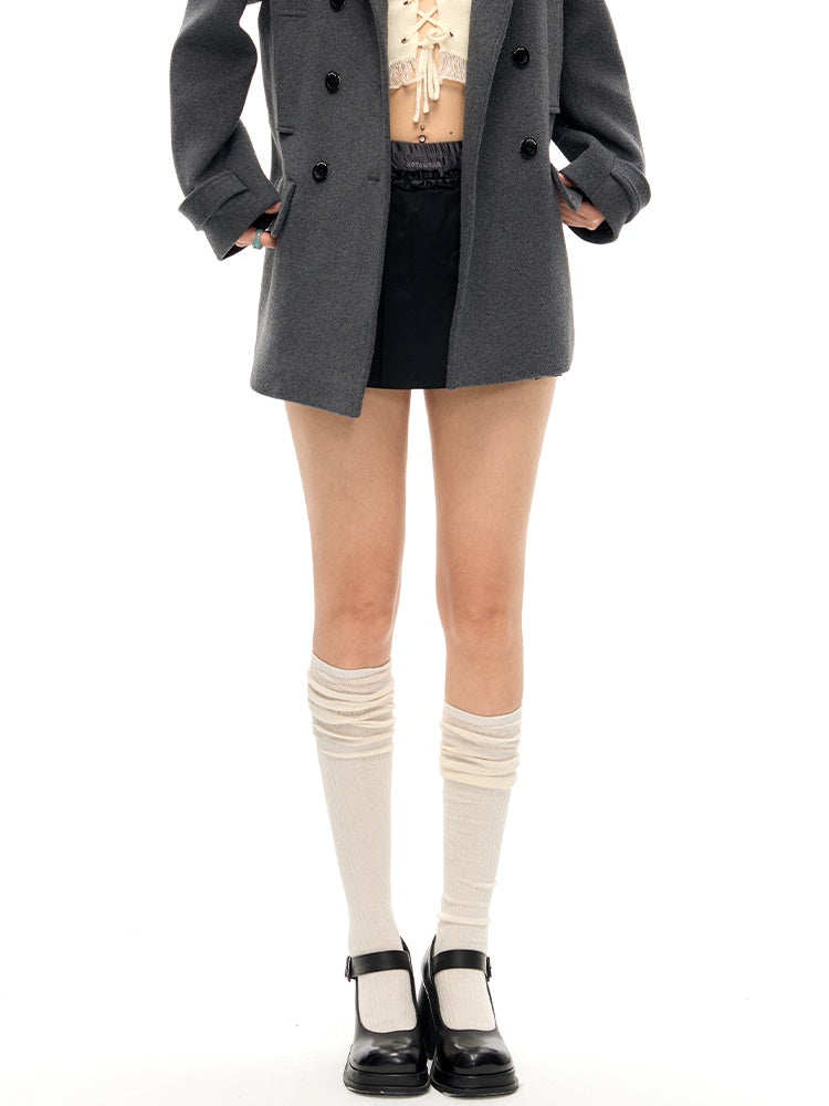 Two-color Knee-high Socks