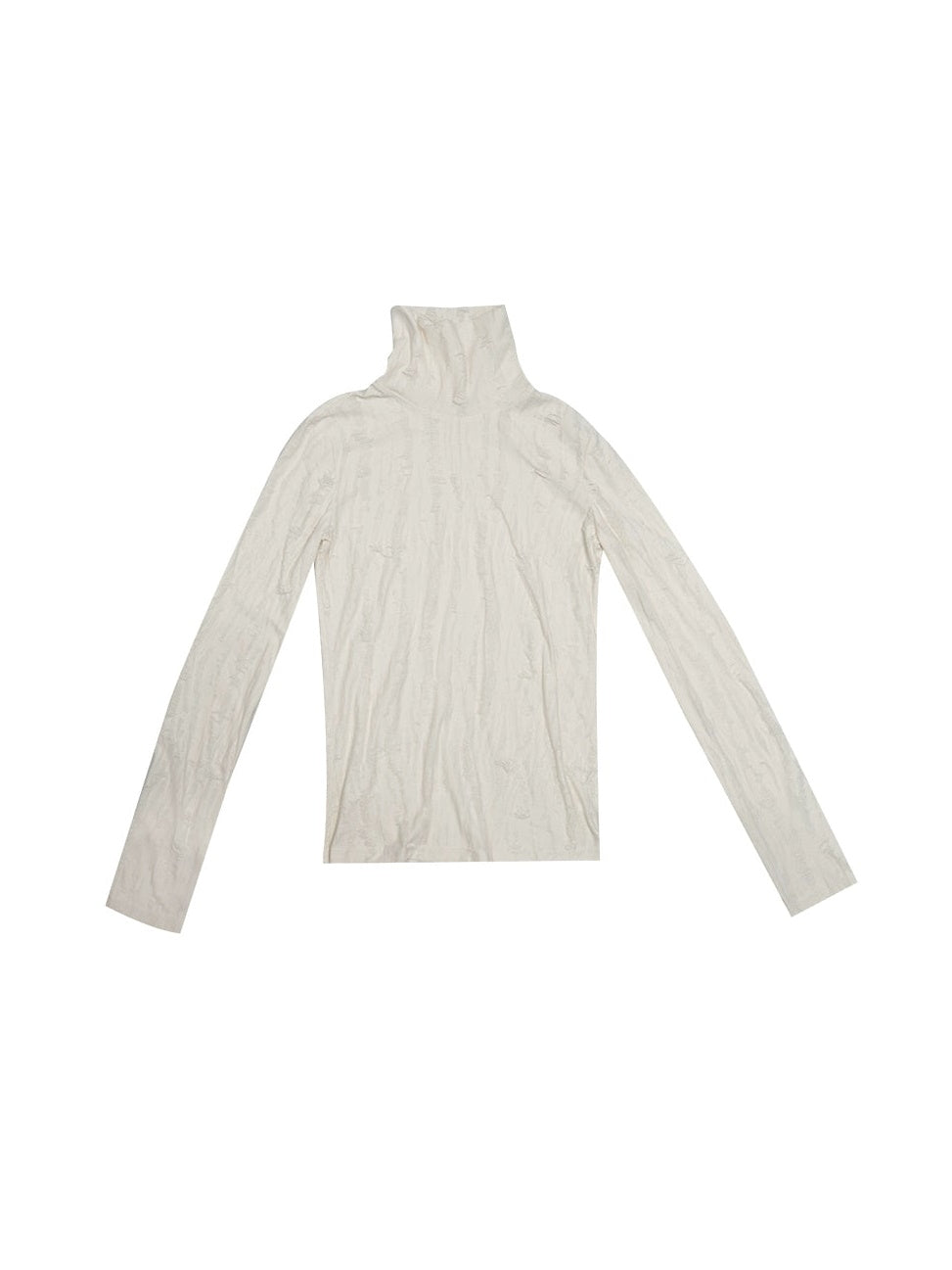 Ripped Turtleneck Long-sleeved Bottoming Shirt