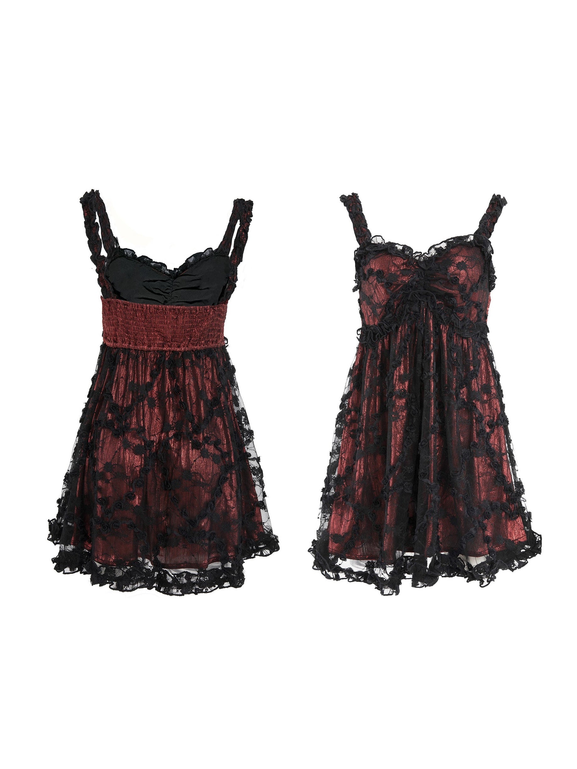 Lace Baby Doll Suspender Dress
