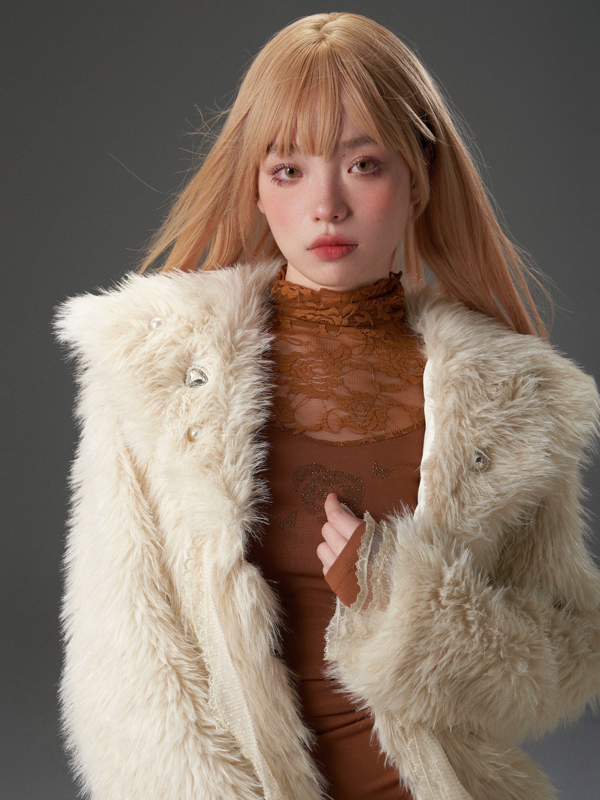 Rosenspitzenspleißen bodender lang langes, langes Einteiler