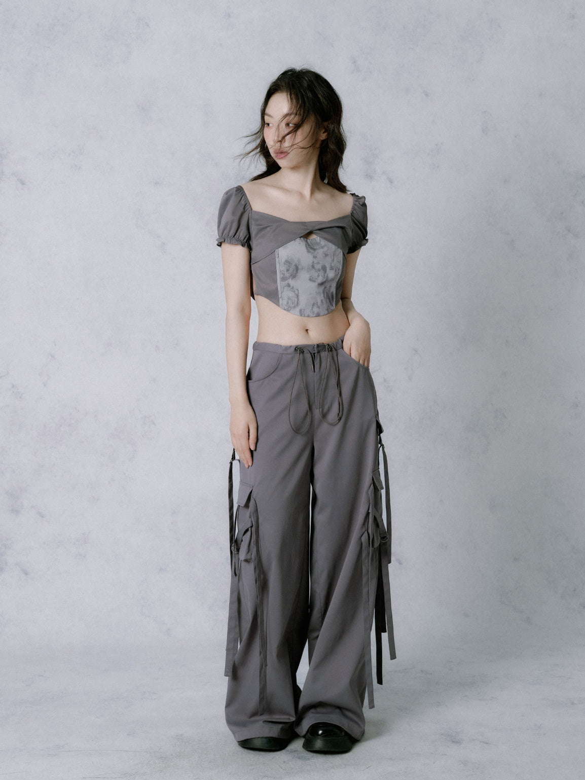 Strap Pocket Cargo Pants