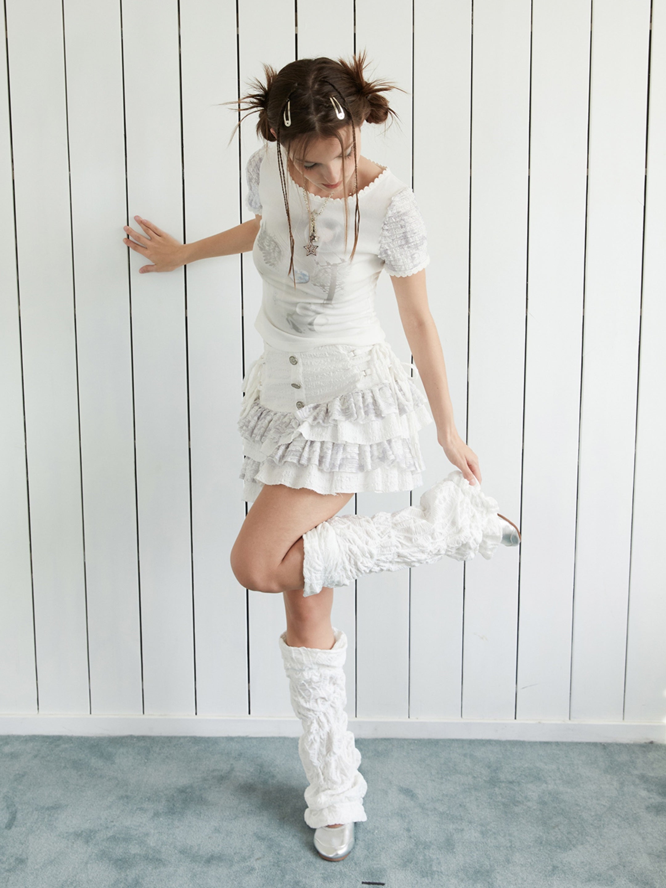 Washer Lace Irregular Leg Cover