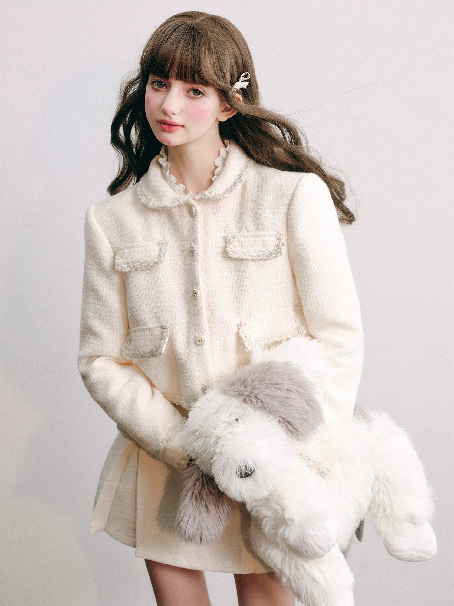 Tweed Taste Elegant Jacket & A-Line Skirt