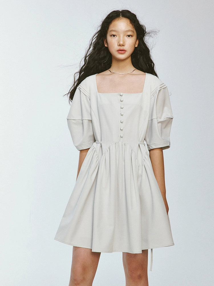 Volume Puff Sleeve Dress