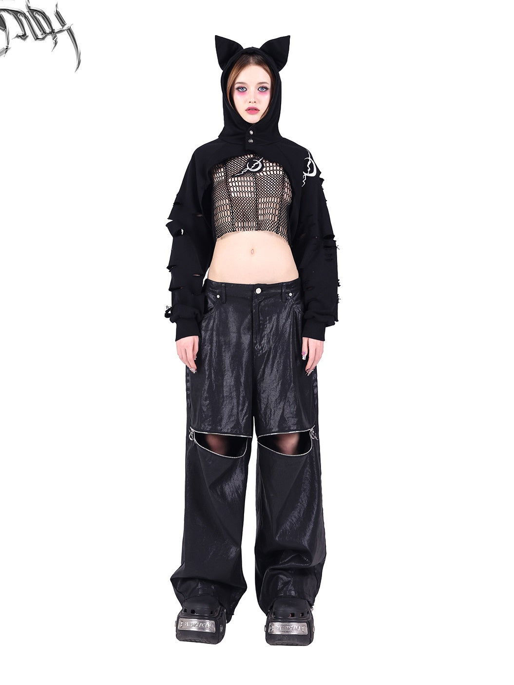 Sphinx Trou à capuche tridimensionnel Sweat