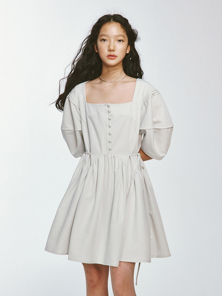 Volume Puff Sleeve Dress