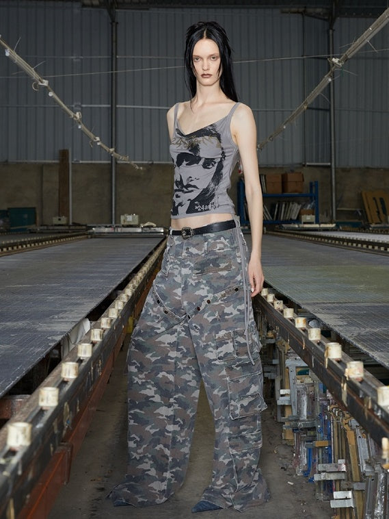 Print Cropped Camisole