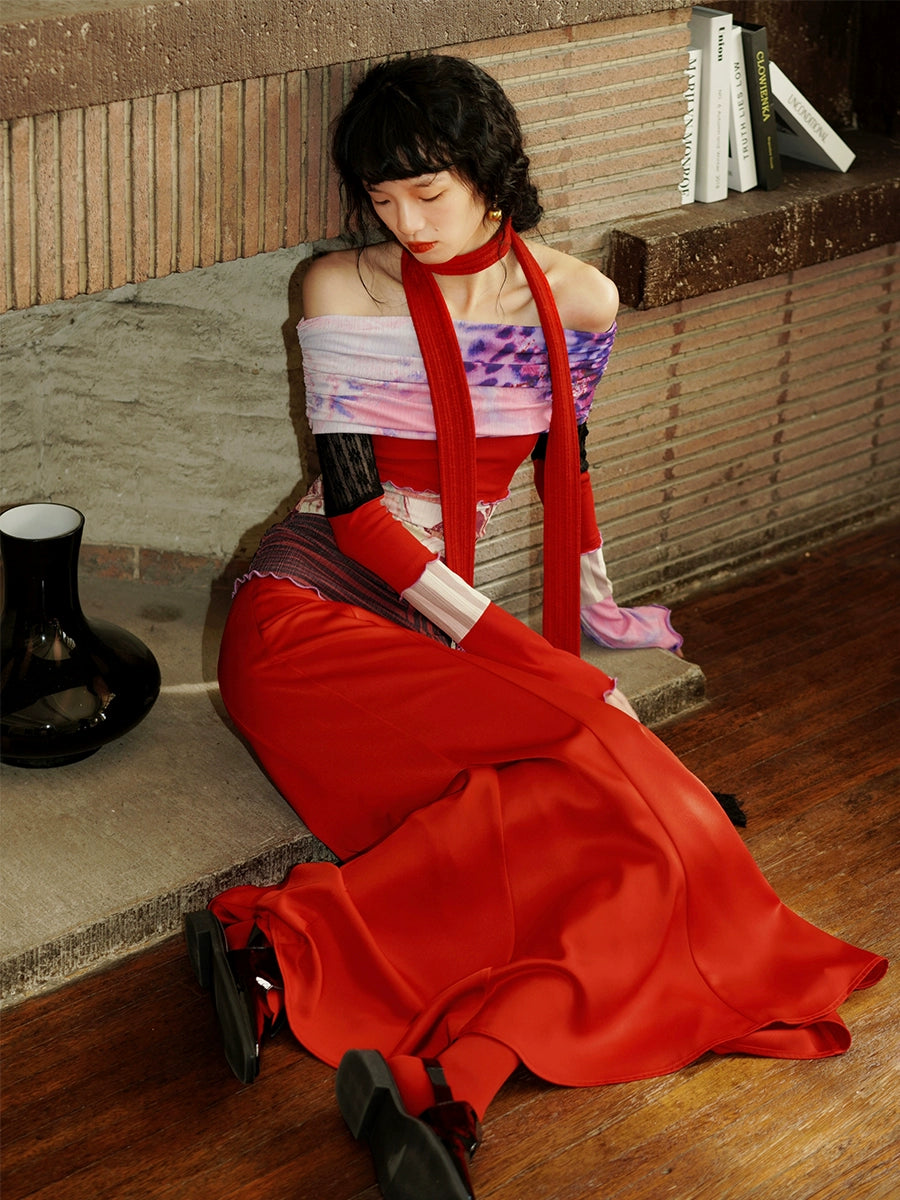 Satin Slim Long Mermaid Skirt