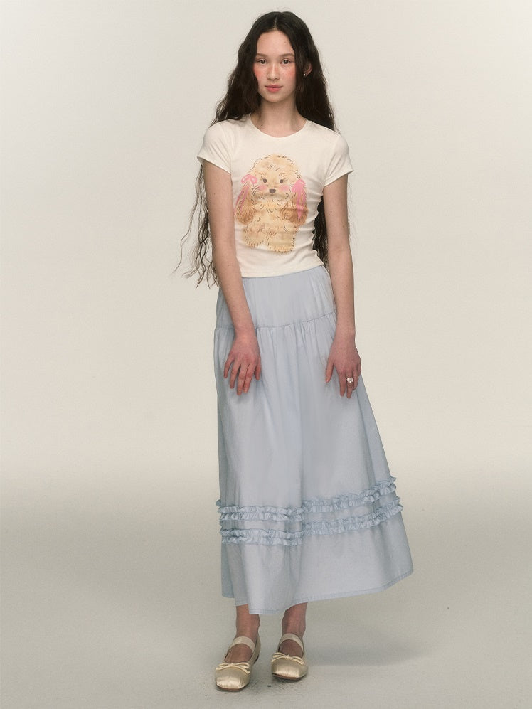 Fungus A-line Maxi Skirt