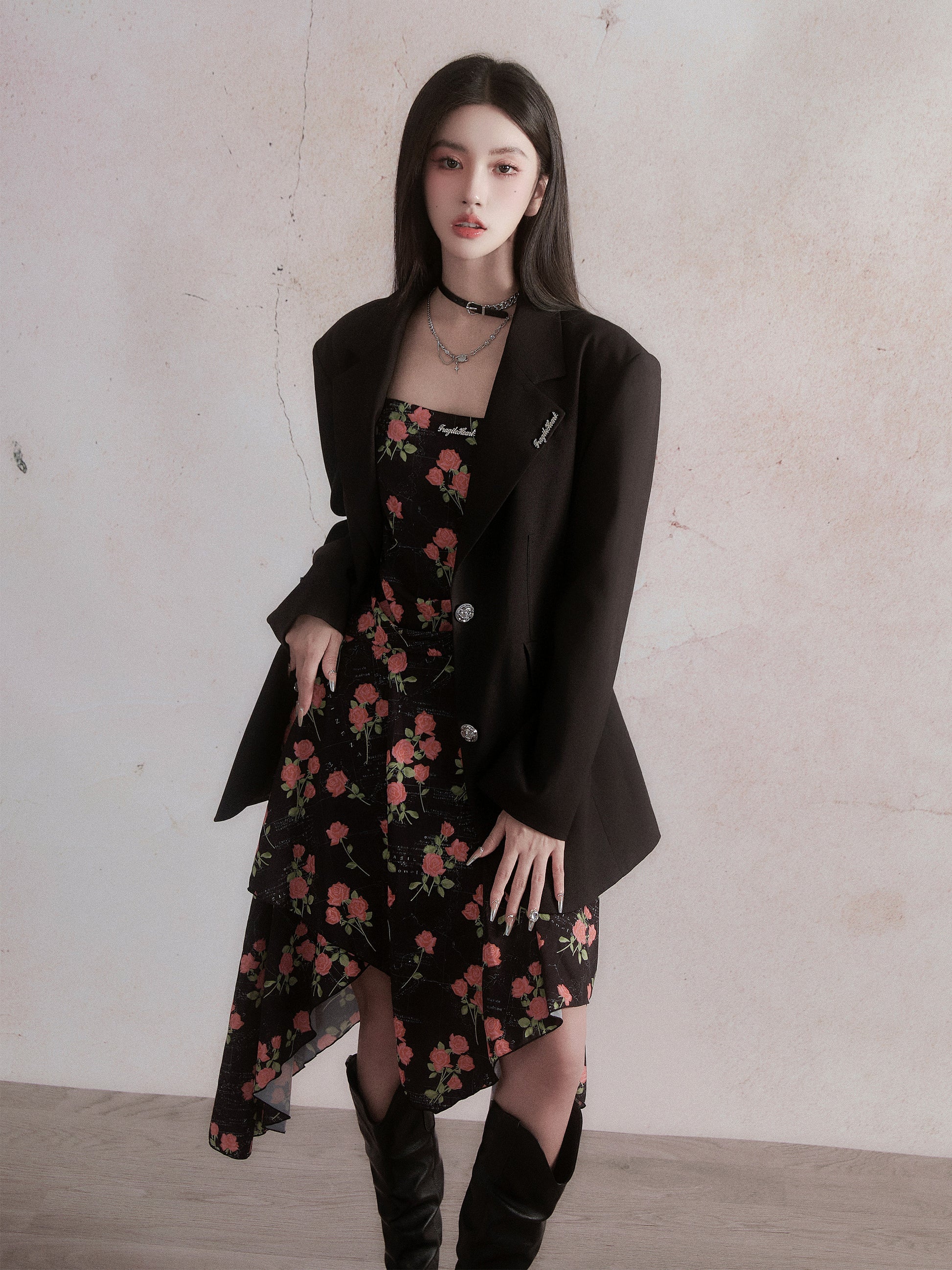 Robe rose romantique
