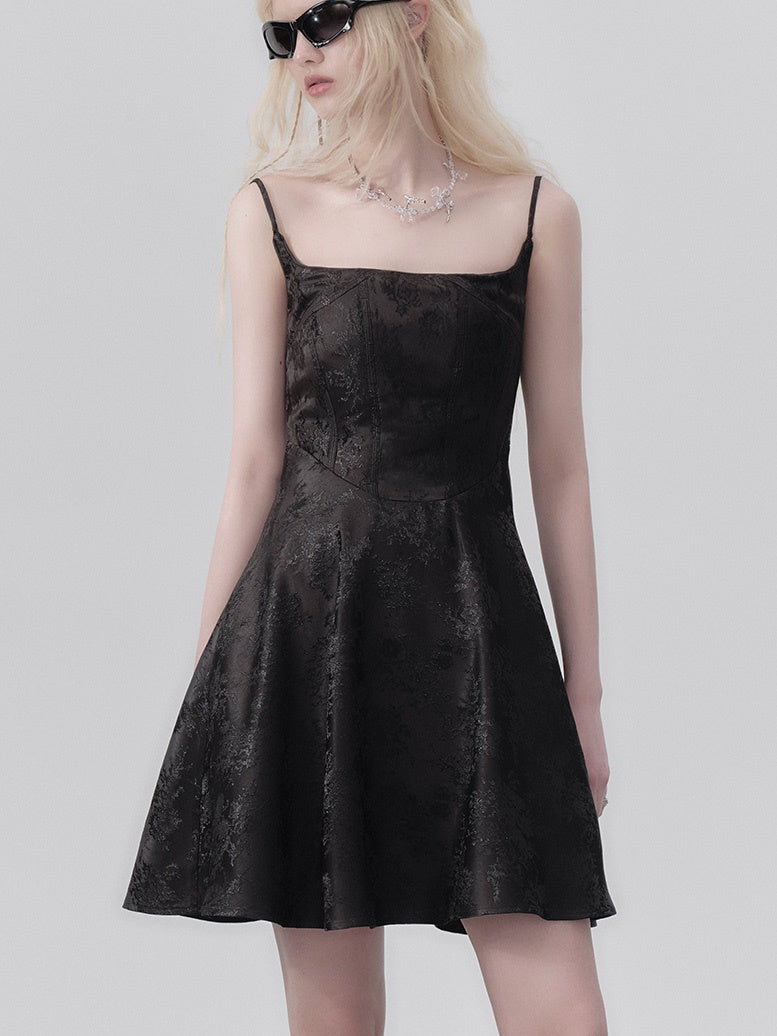 Jacquard Sling Robe & Ribbon Sangle Gile