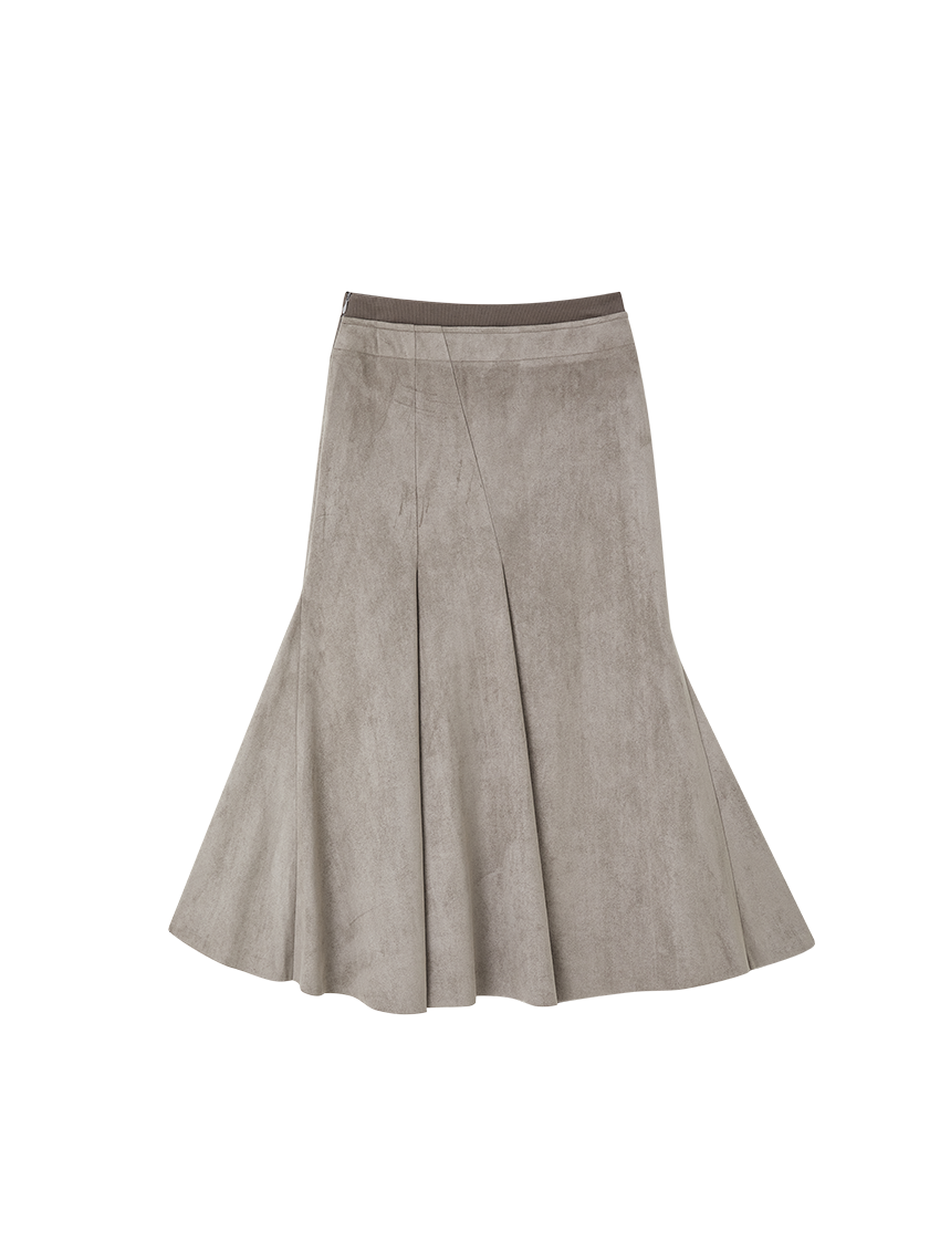 Suede Touch Patchwork Mermaid Skirt