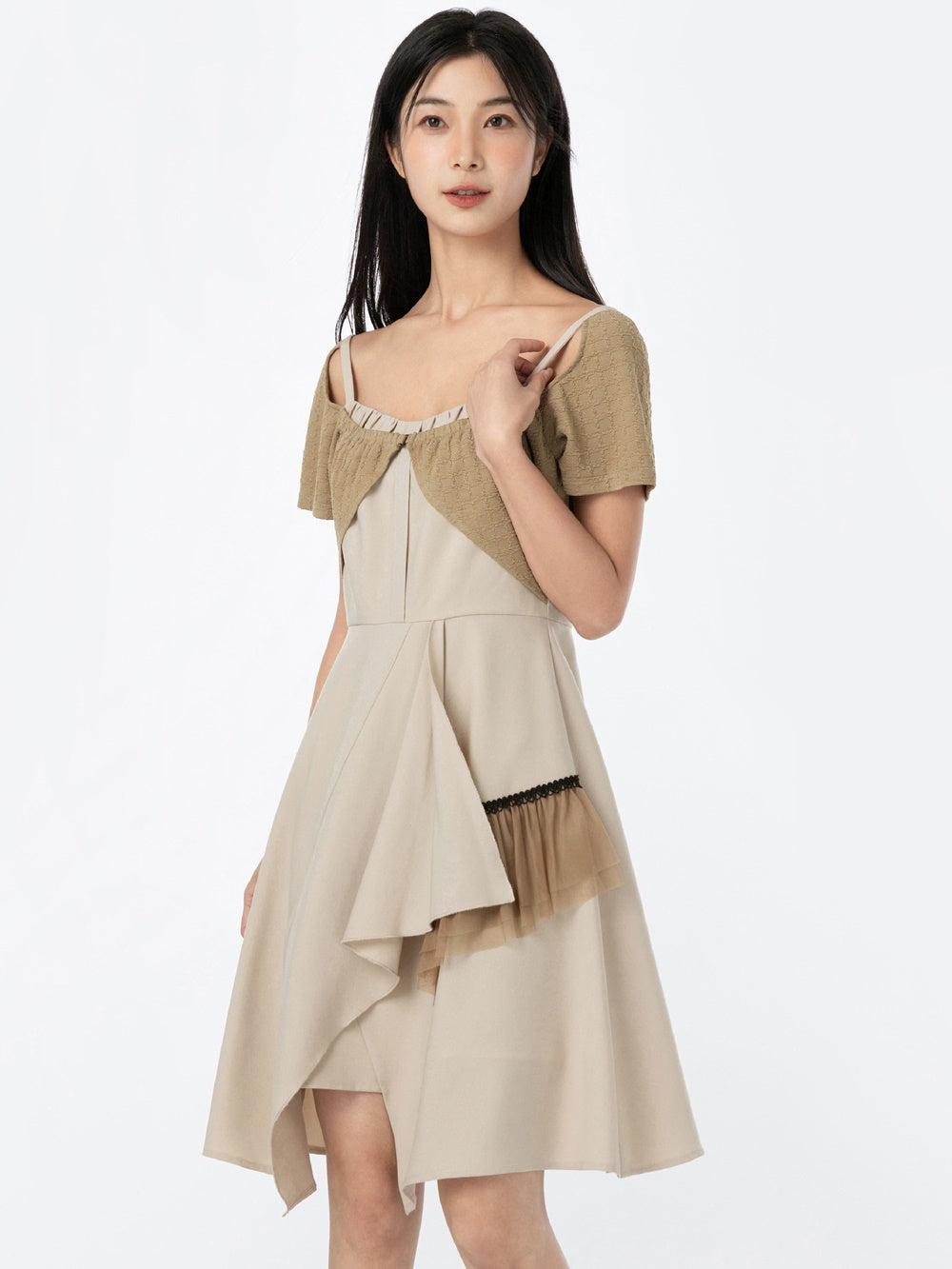 Fake Two-piece Irregular Split One-piece