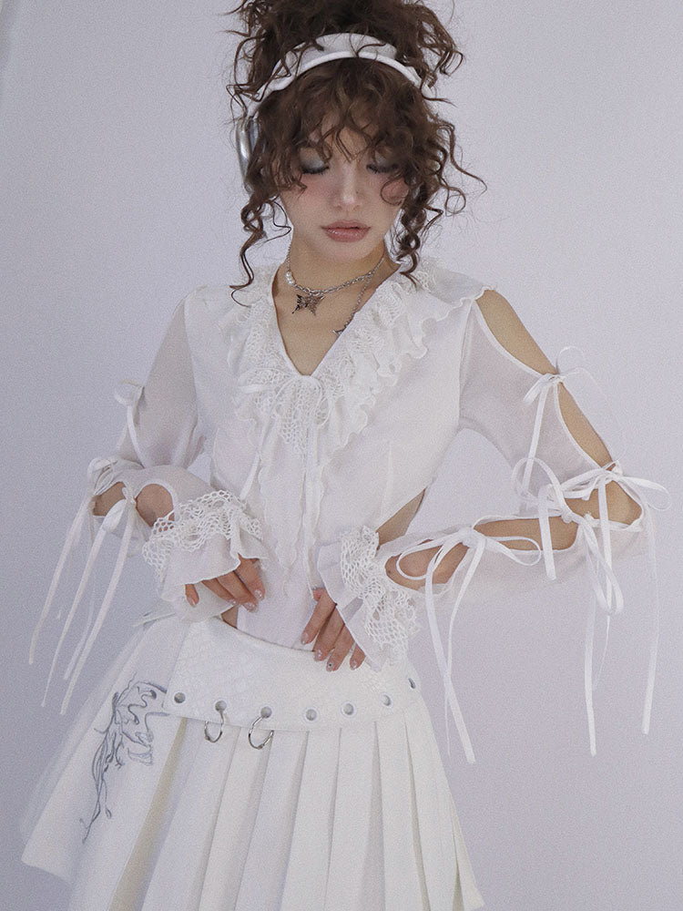 Ribbon Lace Sexy Sweet Body-Suit