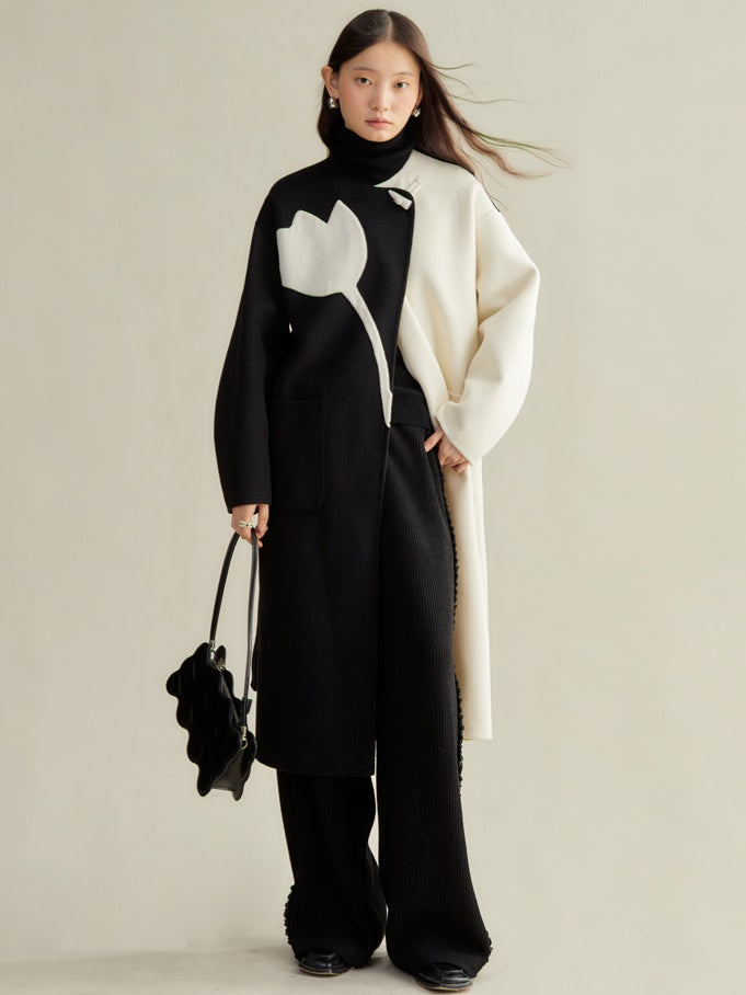 니트 레이스 해협 캐주얼 바지