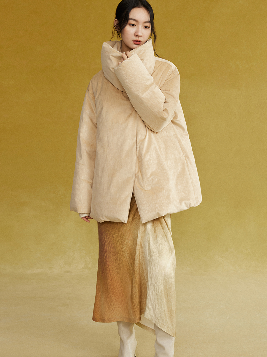 Loose High-Neck Down Jacket
