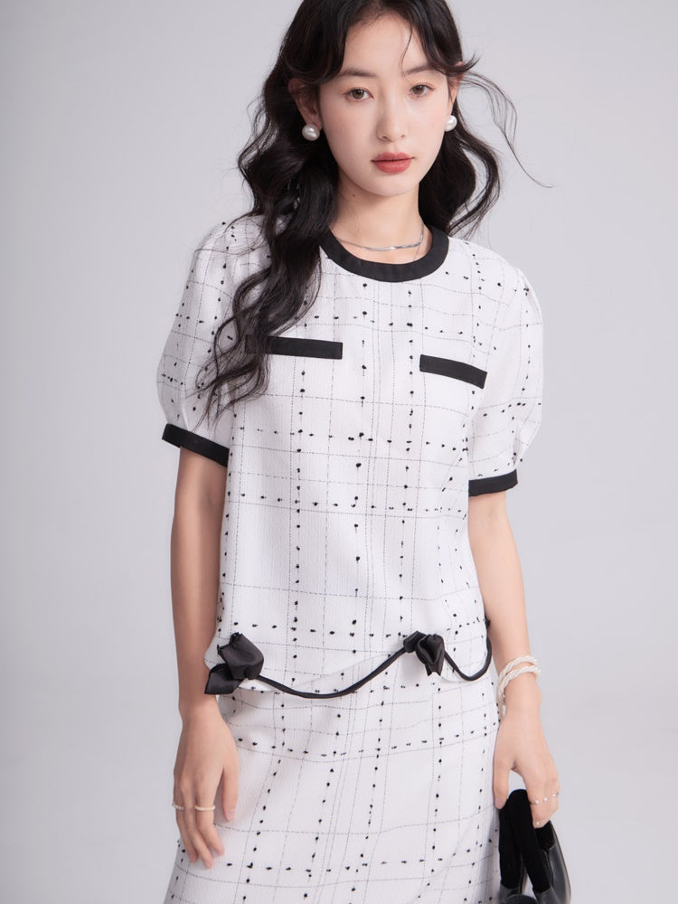 Tulpe -Spitze kleiner Duftpunkt Top & Rock