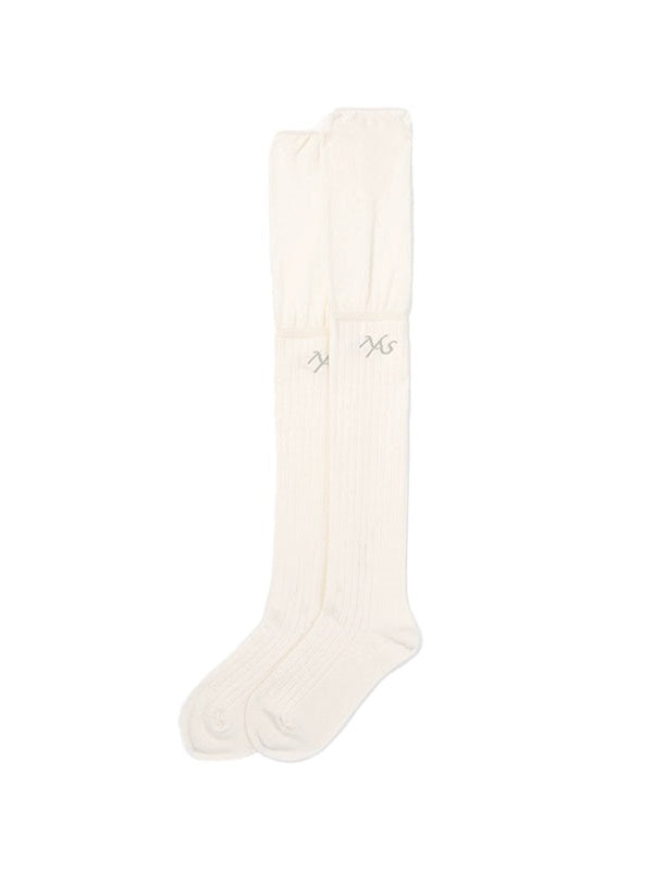 Two-color Knee-high Socks