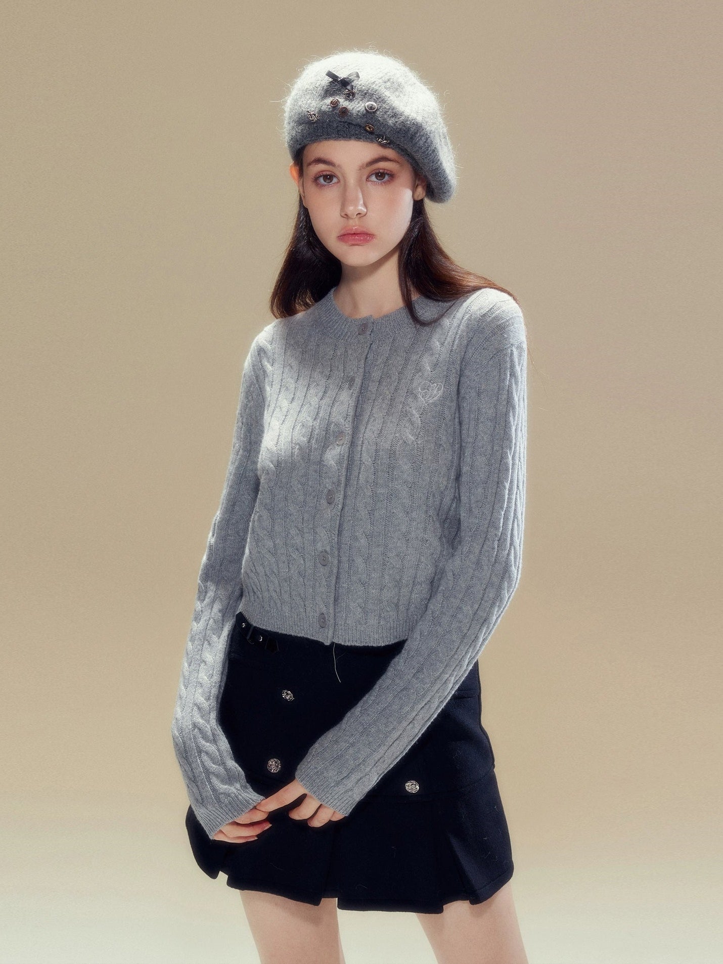 Mohair Knitted Beret