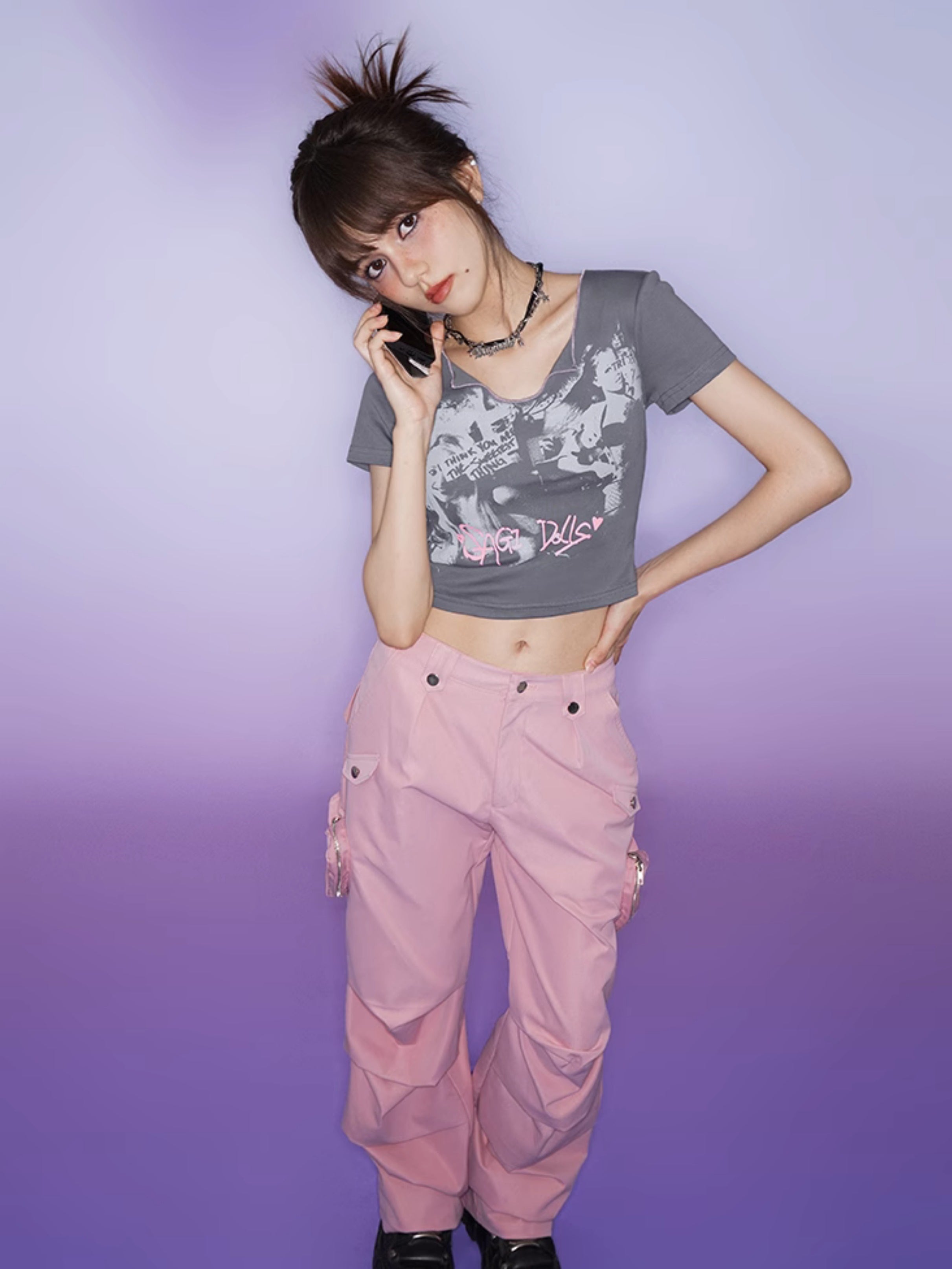 Print Short T-shirt