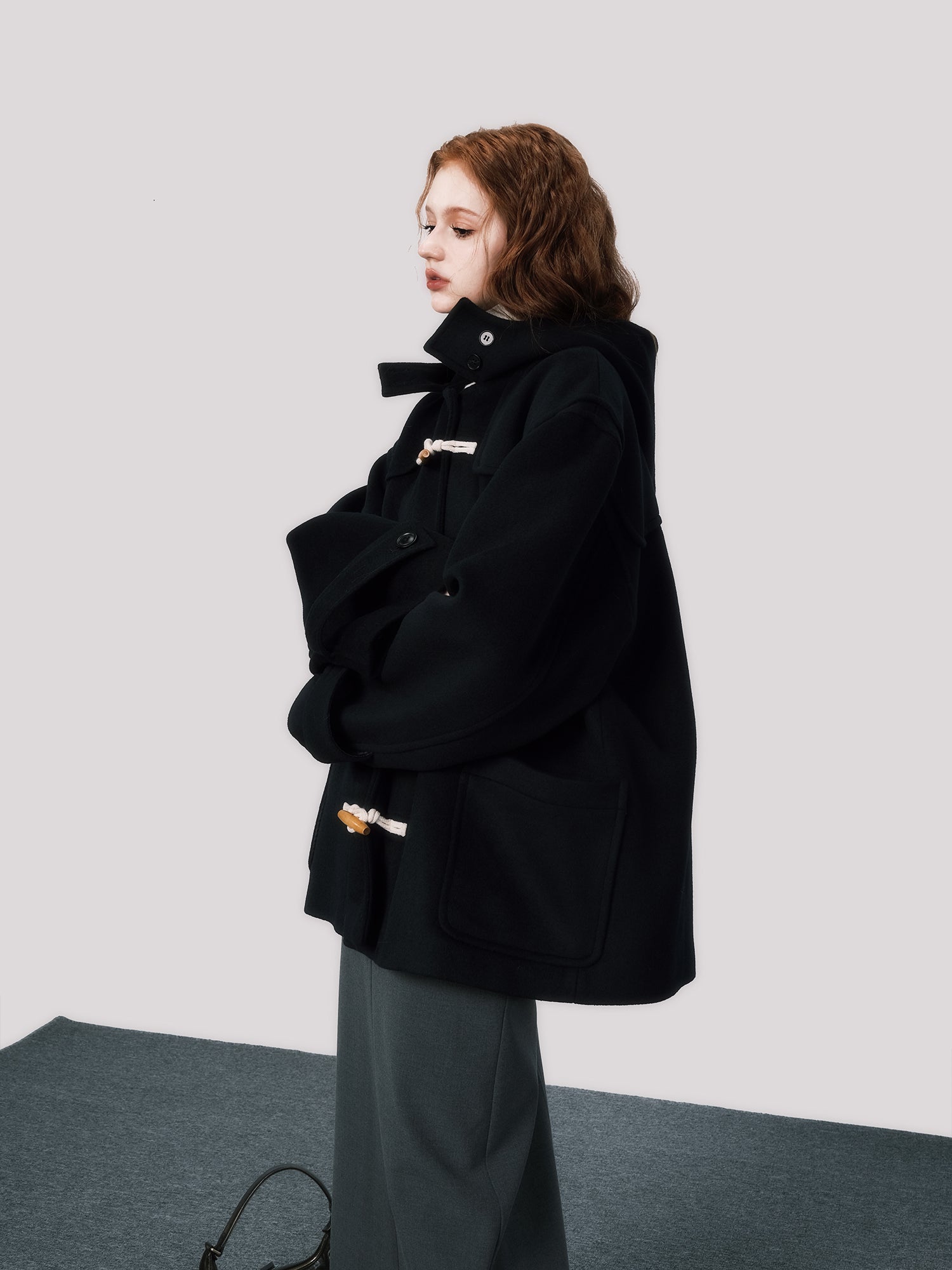 College -Style Short -Duffelmantel