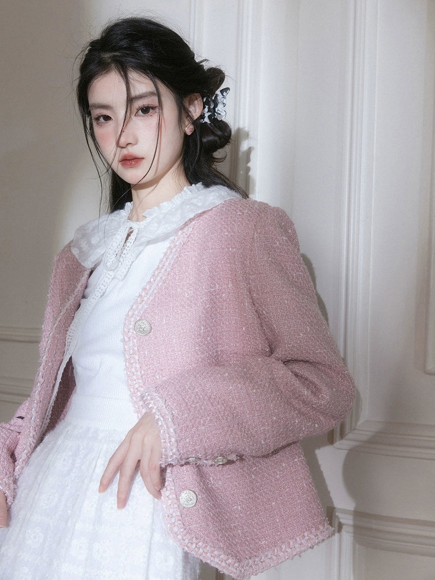 Plüsch gesticktes Kleid