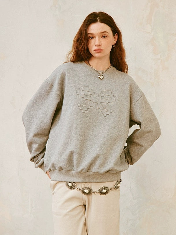 Mosaic Pixel Bow Sweat & Skirt