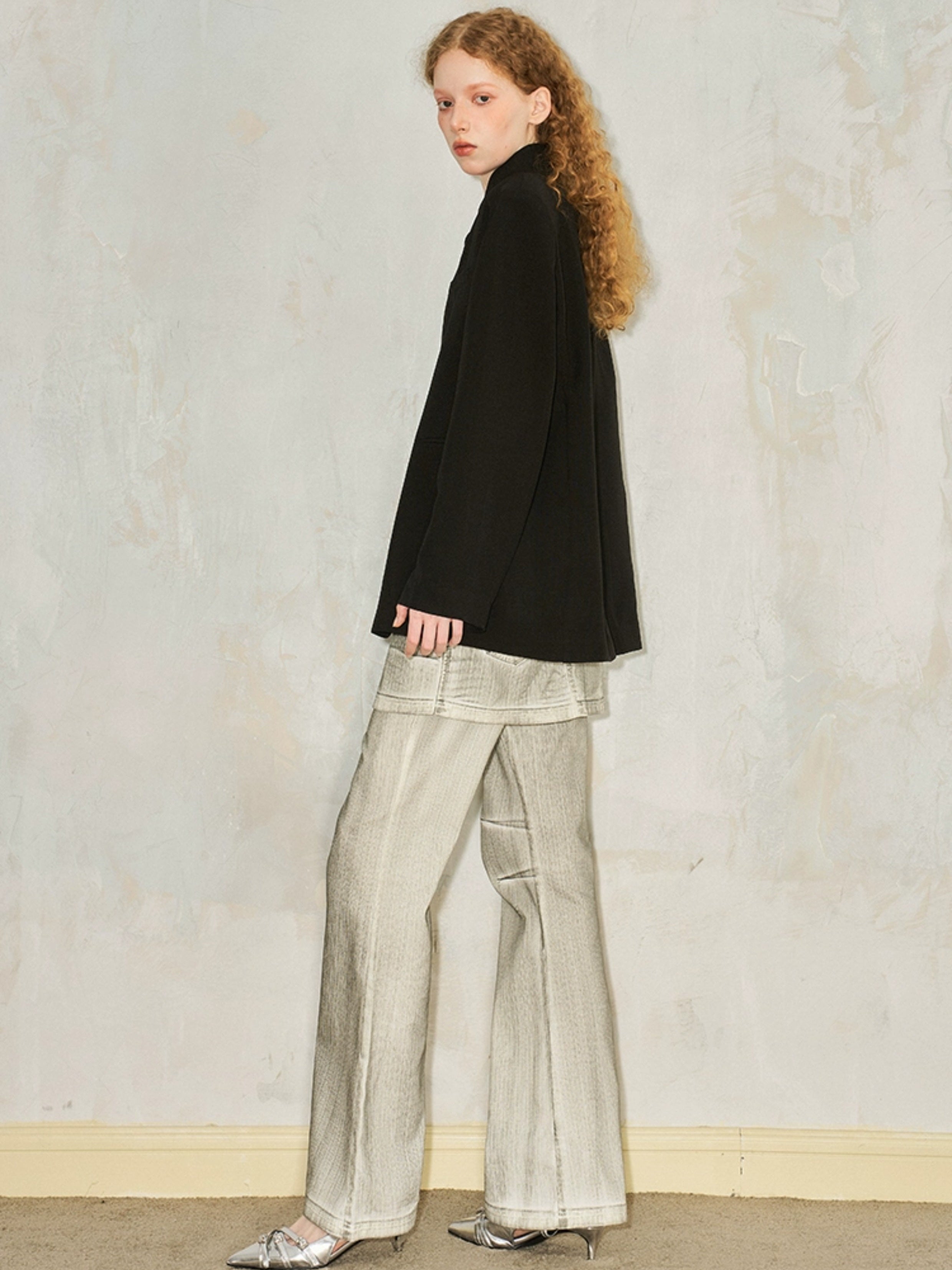 Chinese Style Oblique Placket Jacket