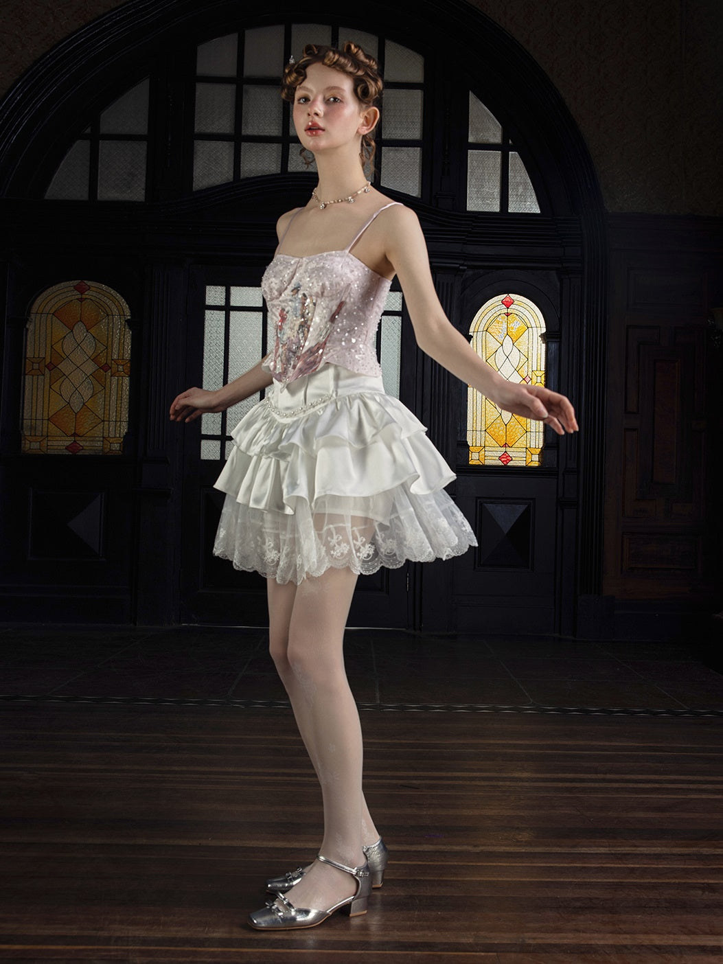 케이크 짧은 치마 바지