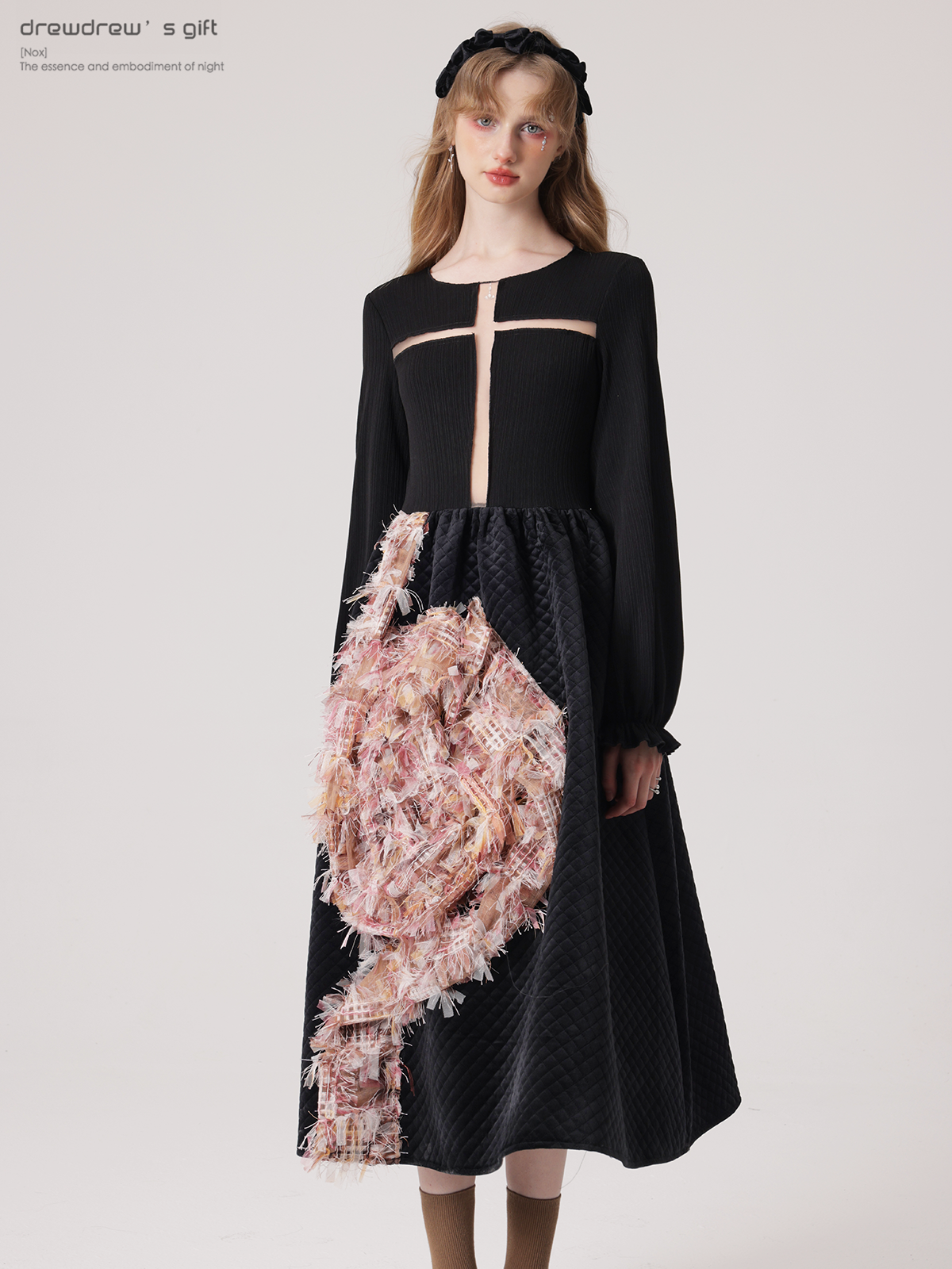 Rose Translucent Design Princess Dress