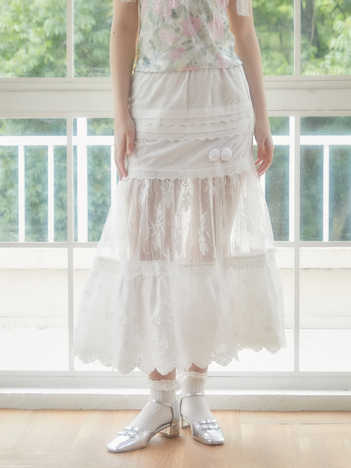Lace Stitch Short Skirt & Long Skirt