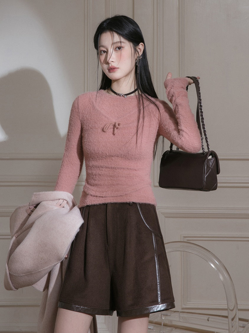 Lederkürzung karistischer Wollshorts